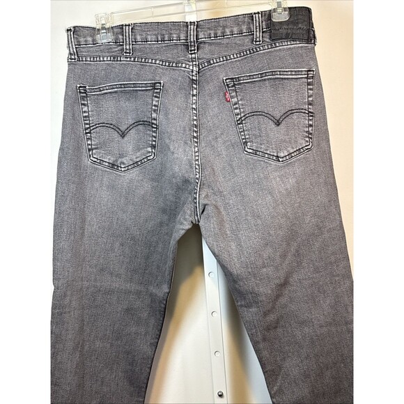 Levis 511 Jeans Mens 38x30 Gray Wash Slim Fit Stretch Denim Zip Fly - Picture 2 of 6